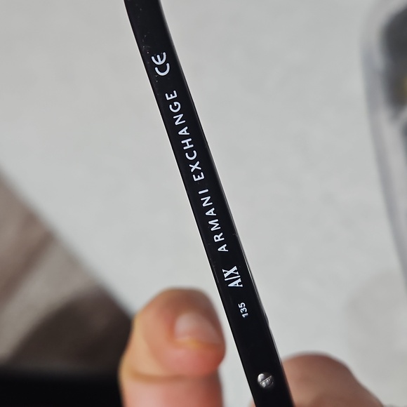 Armani Exchange Black Aviator Shades - Picture 3 of 5